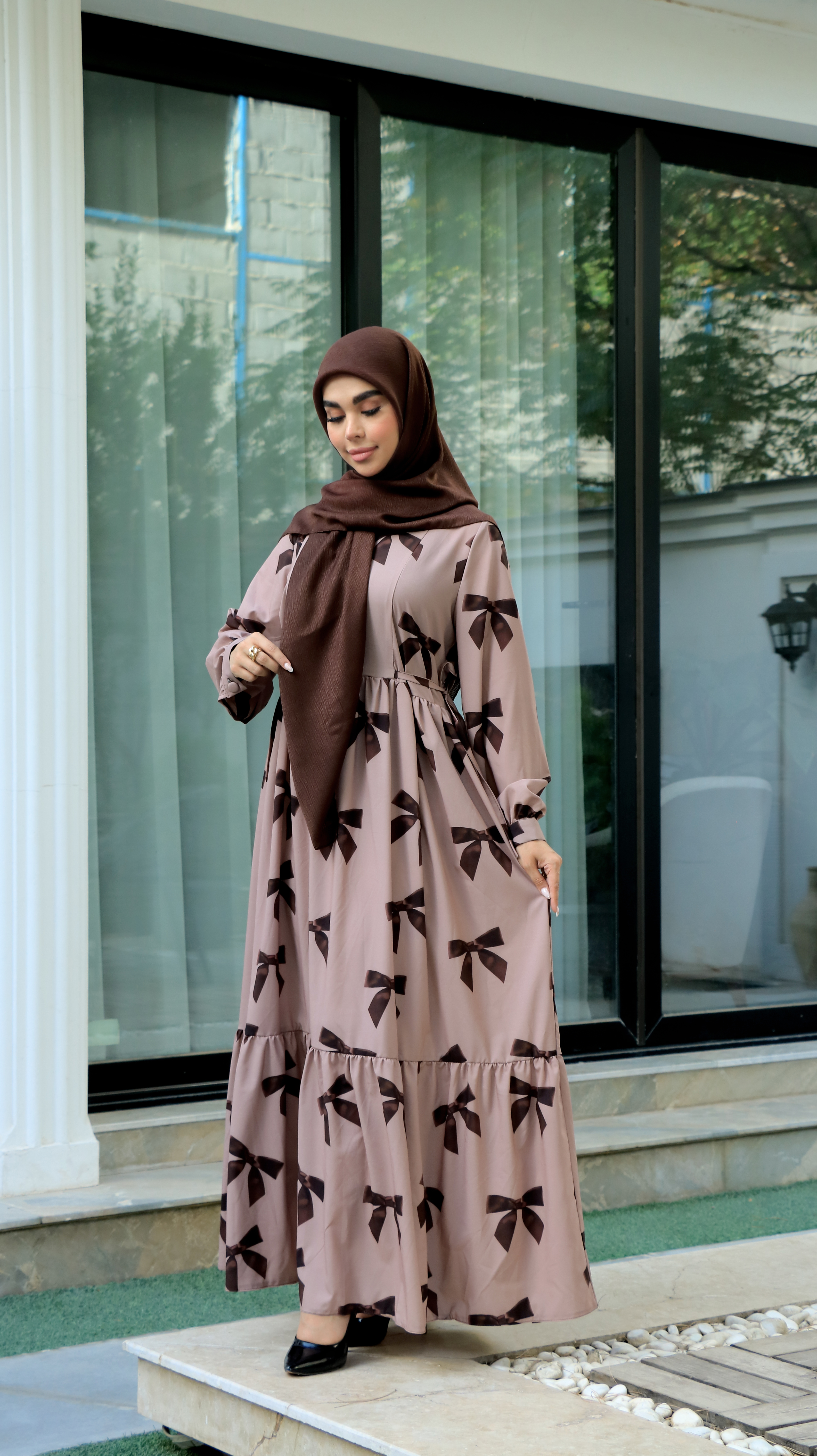 پیراهن بلند زنانه ( ساحلی ) _ پیراهن گلناز طرح ۱۱
