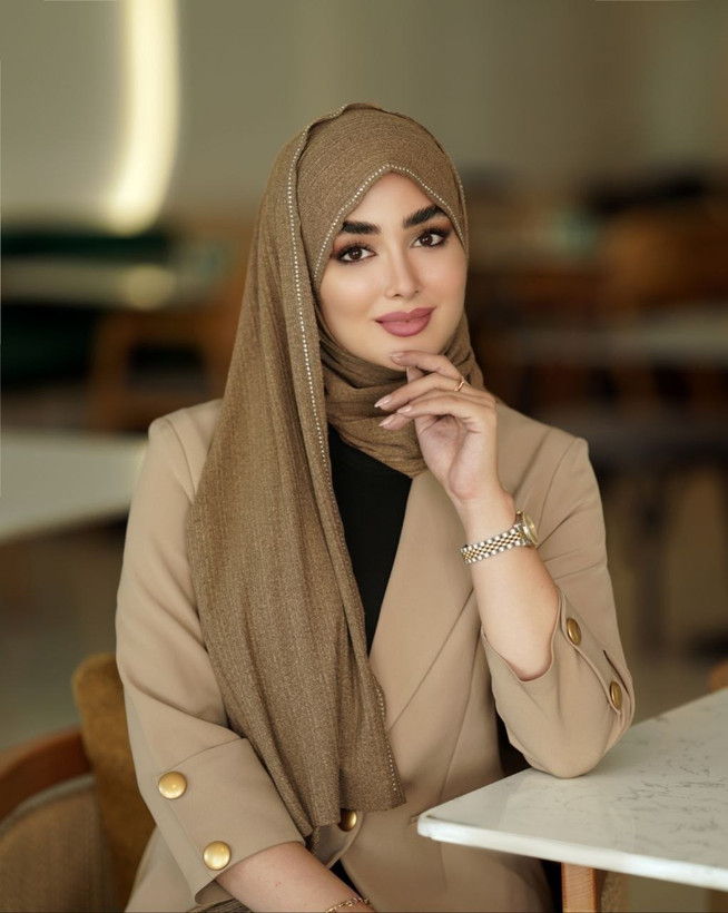 شال کریشه کشی زنانه نگین دار