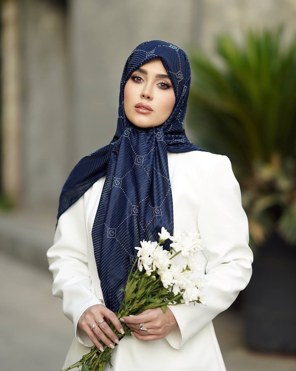 روسری مجلسی زنانه جنس ژان ژان نگین گوچی